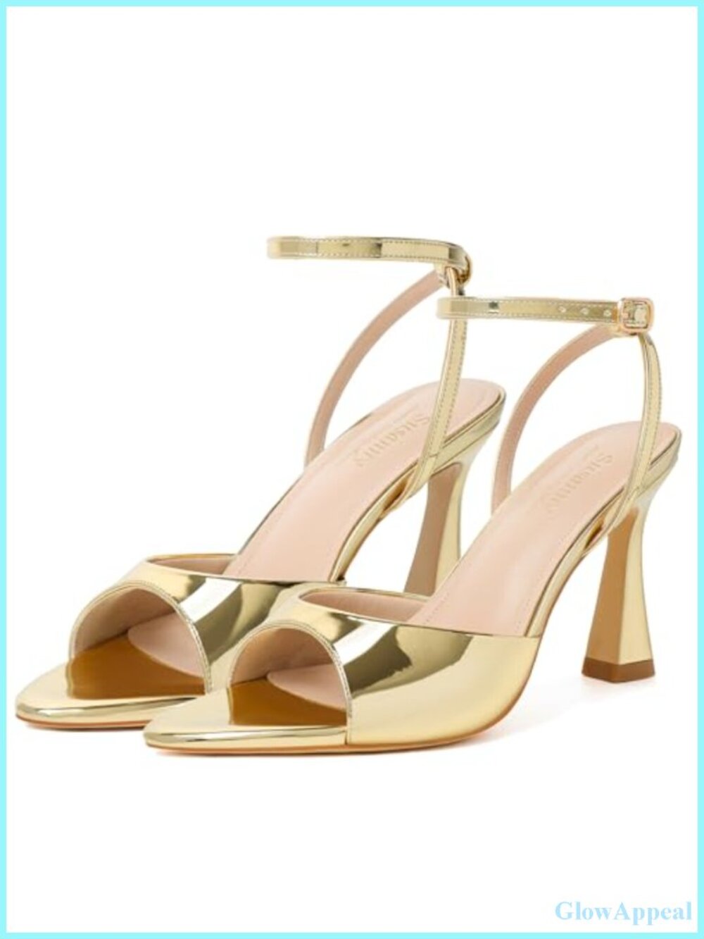 Pointed Toe Kitten Heel Sandals, Adjustable Ankle Strap, Formal